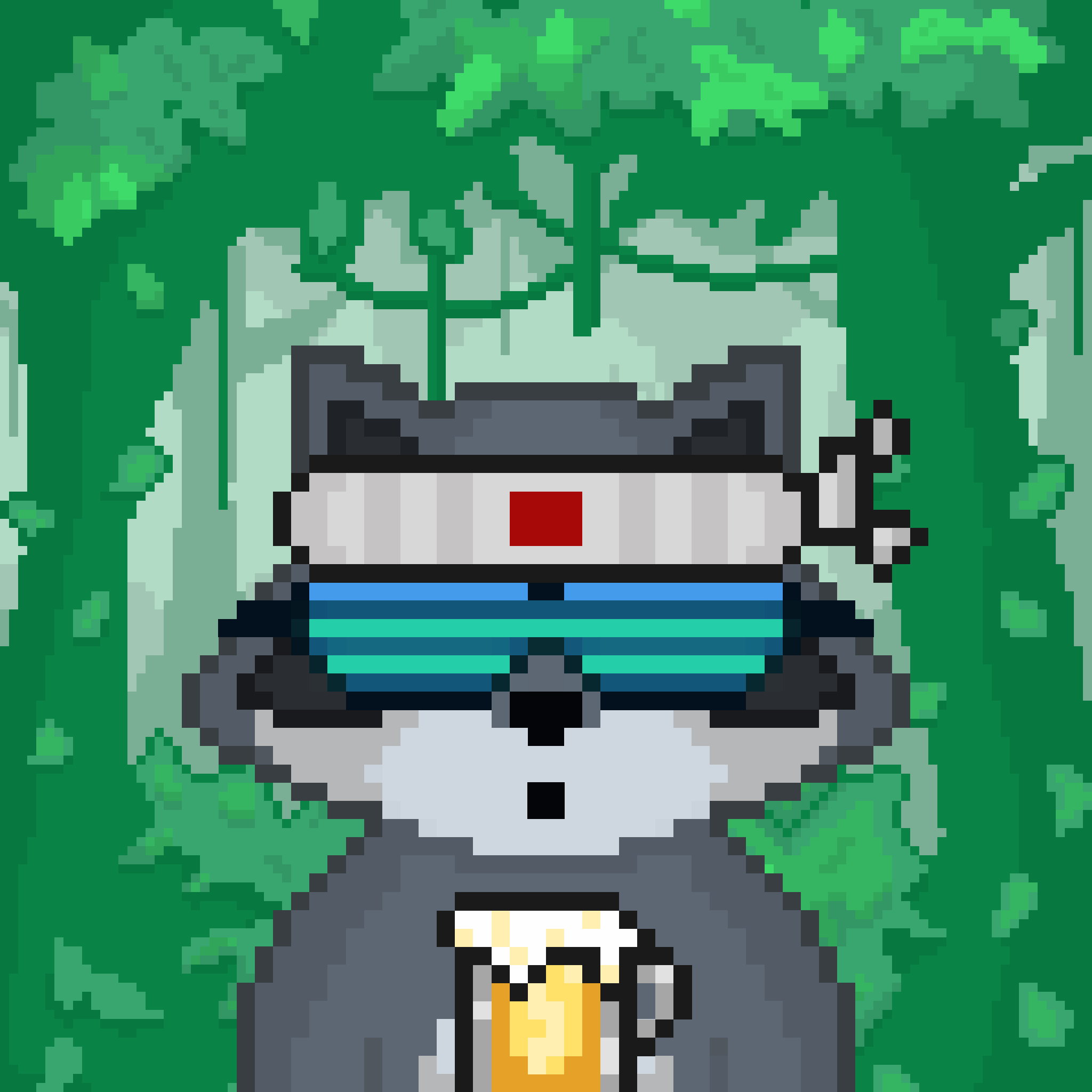 Pixel Raccoon #2328 NFT on Algorand