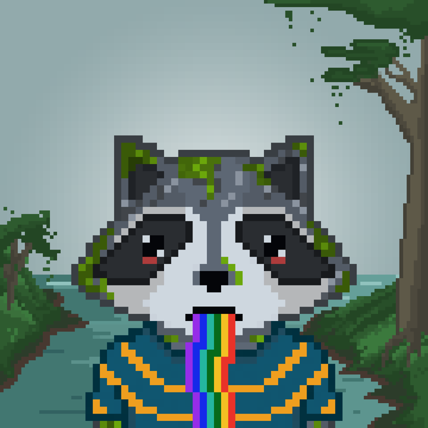 Image of Pixel Raccoon #45