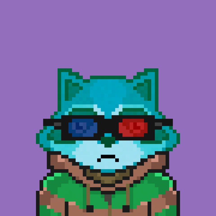 Image of Pixel Raccoon #6