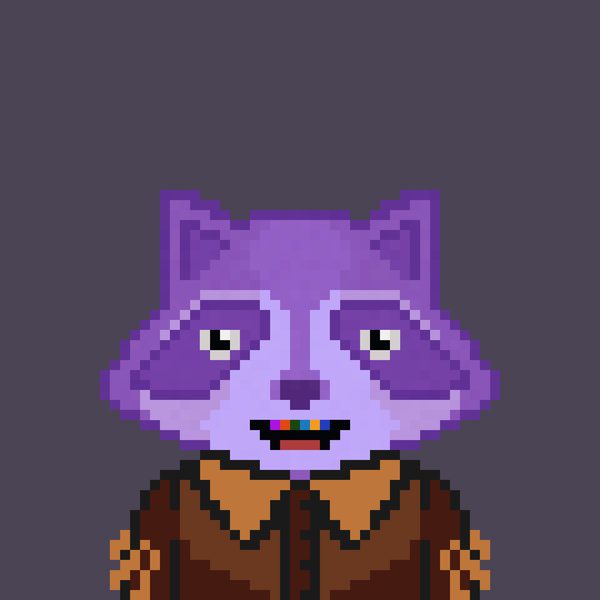 An image of Pixel Raccoon #7