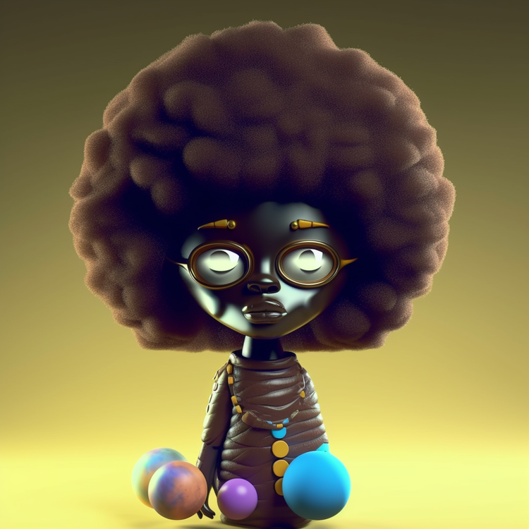 Image of Fro Custom #008- Magic of Benin