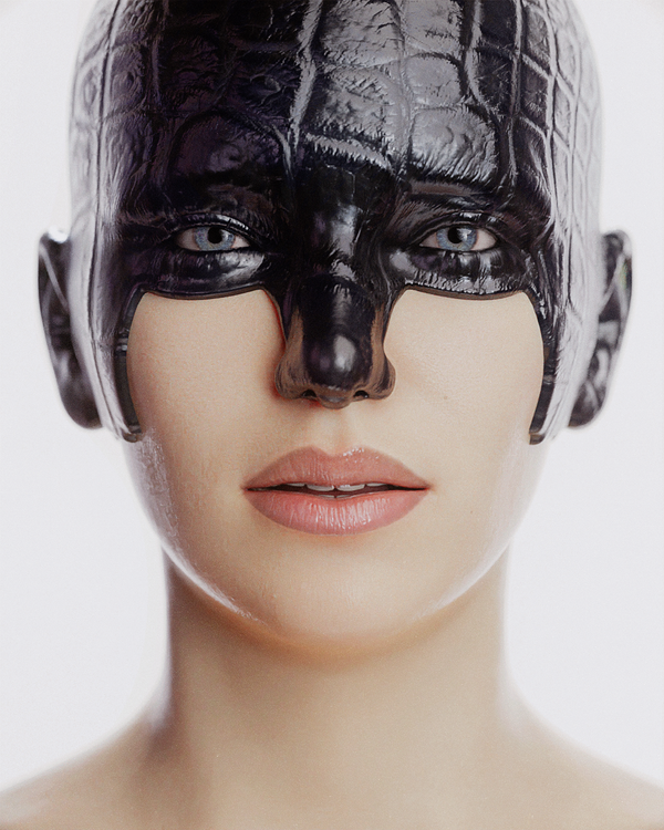 Image of Black Leather Mask 01