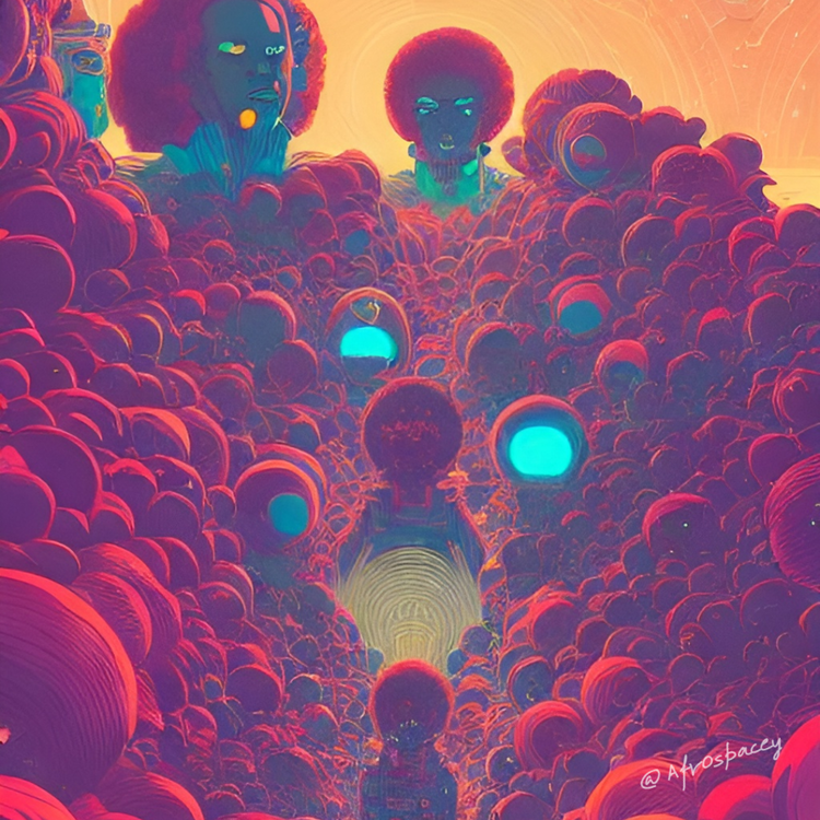 Image of Crimson Afro Space 